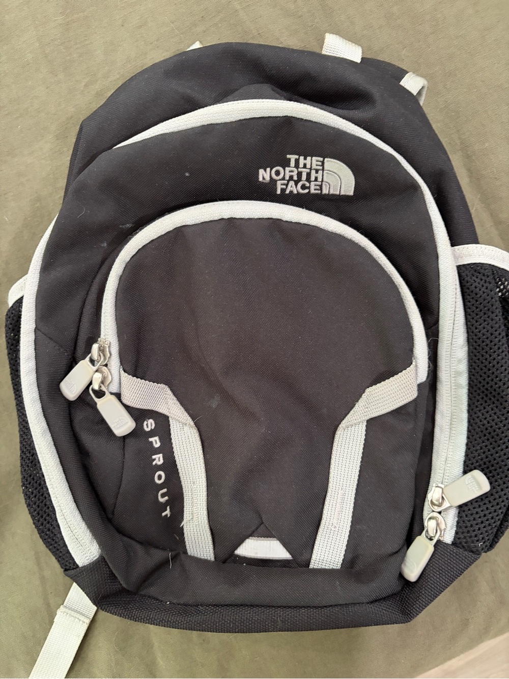 The North Face Sprout Kids Backpack 10L Black Gray Preschool Toddler Daypack